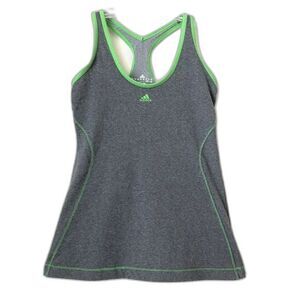 Adidas Gray Green Racer Back Tank S